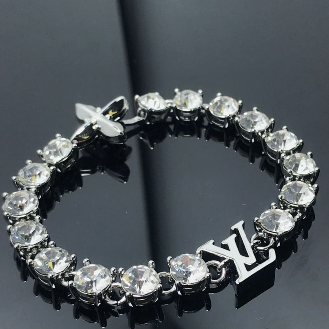 18K Louis Vuitton Crystals Bracelet