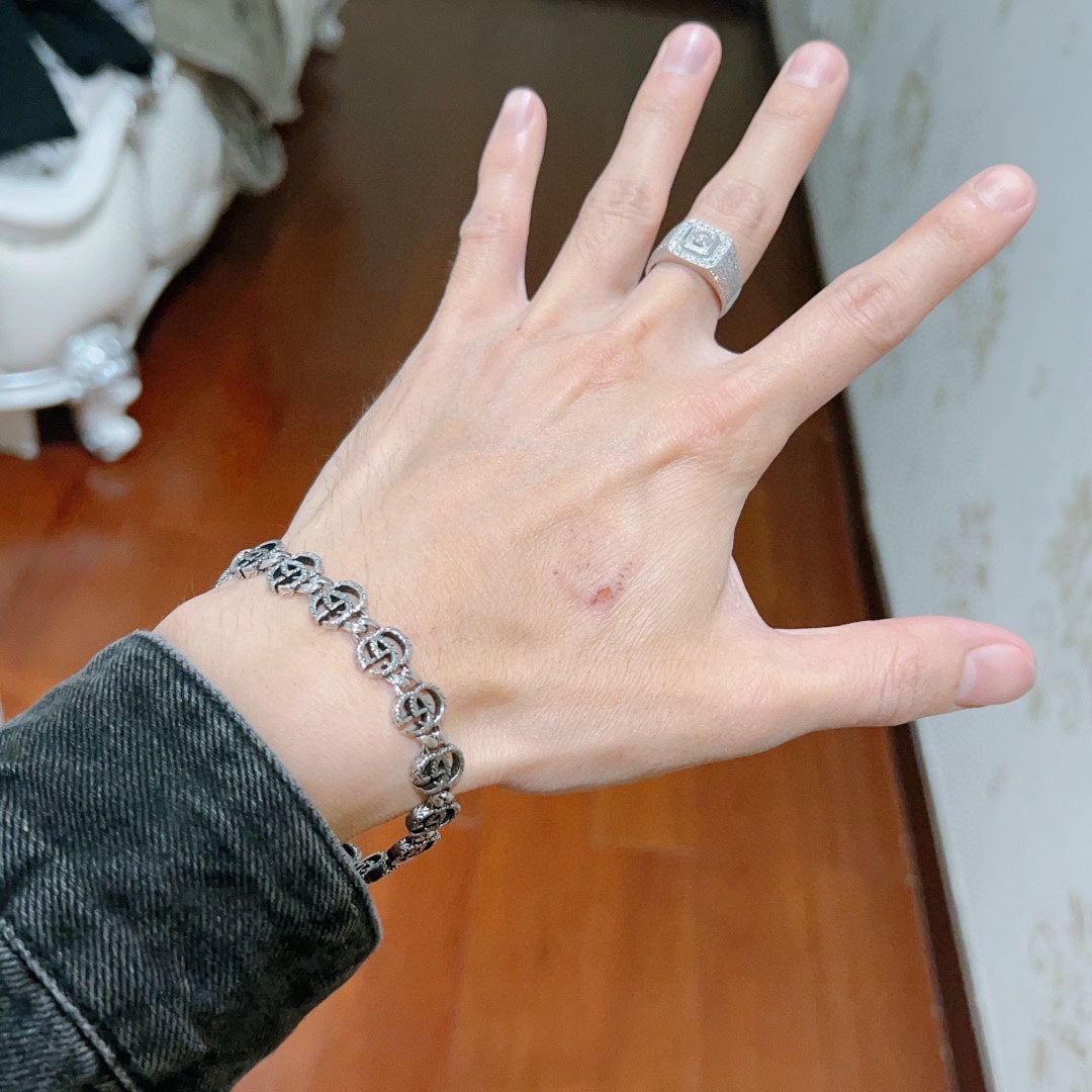 Double Gucci Interlocking Gucci Bracelet