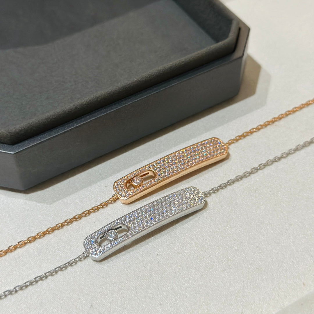 Messika Move Classique Cubic Zirconia Paved Bracelet