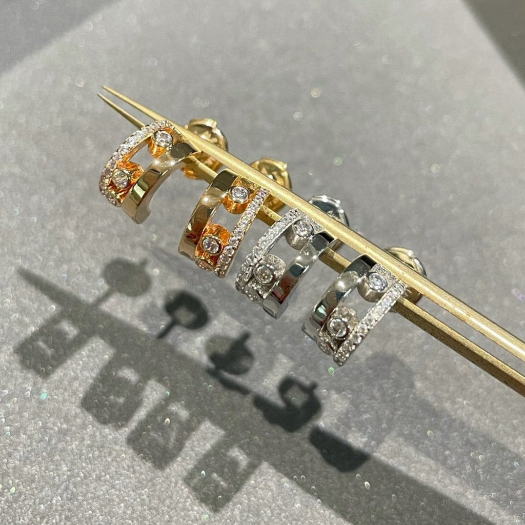 Messika Move Romane Earrings Cubic Zirconia