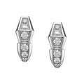 Bvlgari Serpenti Silver Cubic Zirconia Earrings
