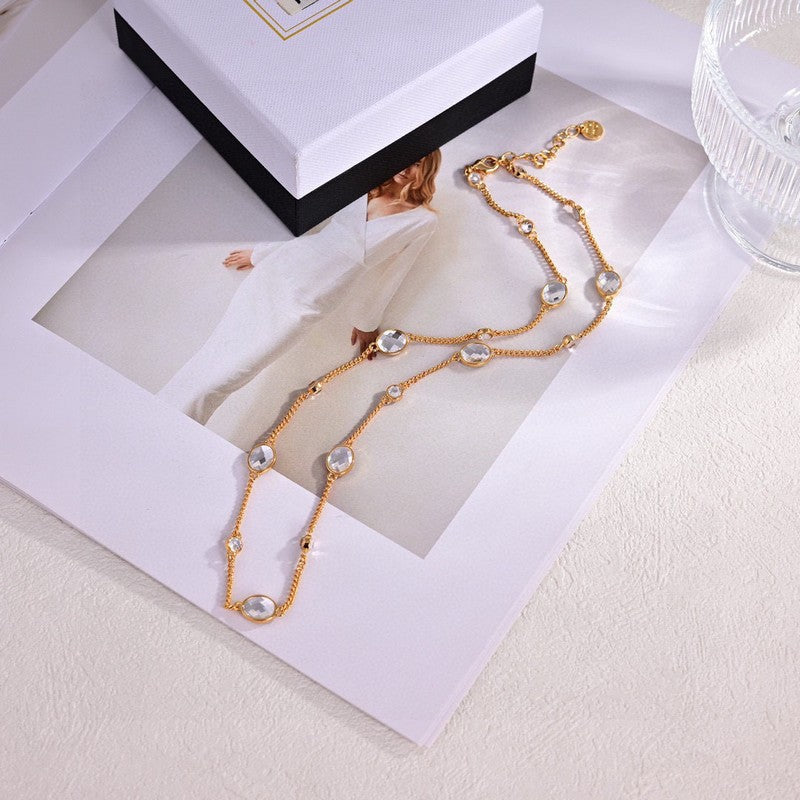 18K Miu Metal Crystals Bracelet